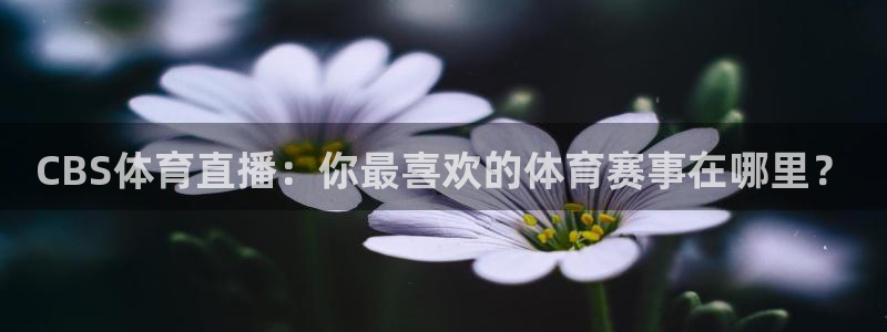 说球帝最新版：CBS体育直播：你最喜欢的体育赛事在哪里？